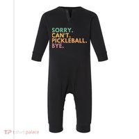 Sorry CanT Pickleball Bye Gift Infant Fleece One Piece thumb 0