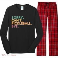 Sorry CanT Pickleball Bye Gift Long Sleeve Pajama Set thumb 0