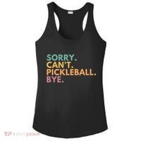 Sorry CanT Pickleball Bye Gift Ladies PosiCharge Competitor Racerback Tank thumb 0