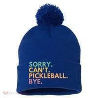 Sorry CanT Pickleball Bye Gift Pom Pom 12in Knit Beanie thumb 0