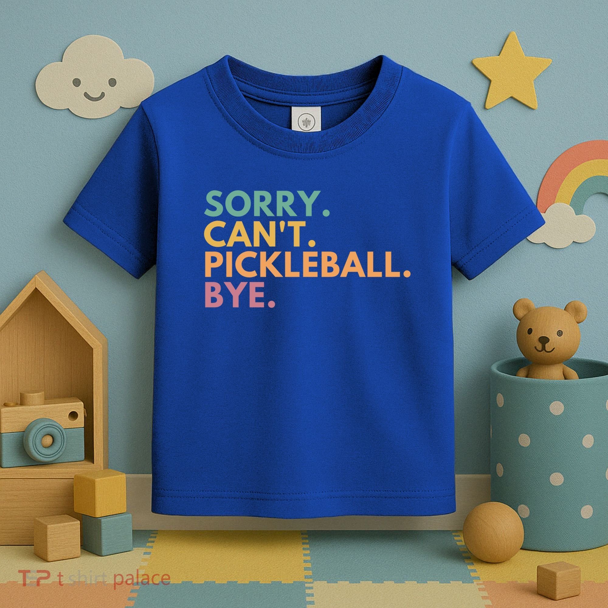Sorry CanT Pickleball Bye Gift Toddler T-Shirt
