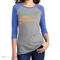 Sorry CanT Pickleball Bye Gift Women's Tri-Blend 3/4-Sleeve Raglan Shirt thumb 2