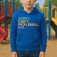 Sorry CanT Pickleball Bye Gift Kids Hoodie thumb 2