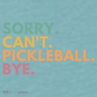 Sorry CanT Pickleball Bye Gift Sueded Cloud Jersey T-Shirt thumb 2