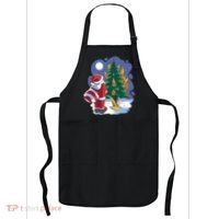 Santa Claus Pissing On Tree Apron thumb 0