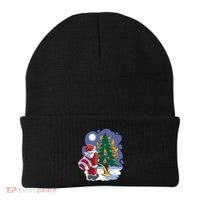 Santa Claus Pissing On Tree Beanie thumb 0