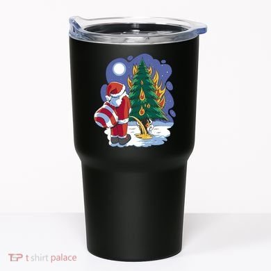 Santa Claus Pissing On Tree Tumbler
