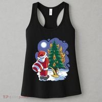 Santa Claus Pissing On Tree Women's Tank Top thumb 3
