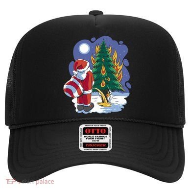 Santa Claus Pissing On Tree Hat