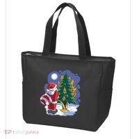 Santa Claus Pissing On Tree Tote Bag thumb 3