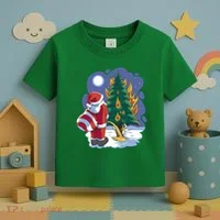 Santa Claus Pissing On Tree Toddler T-Shirt thumb 3
