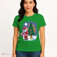 Santa Claus Pissing On Tree Women's T-Shirt thumb 4
