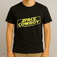 Space Cowboy Pew Pew Pew Funny Geek Nerd Pop Culture T-Shirt thumb 3
