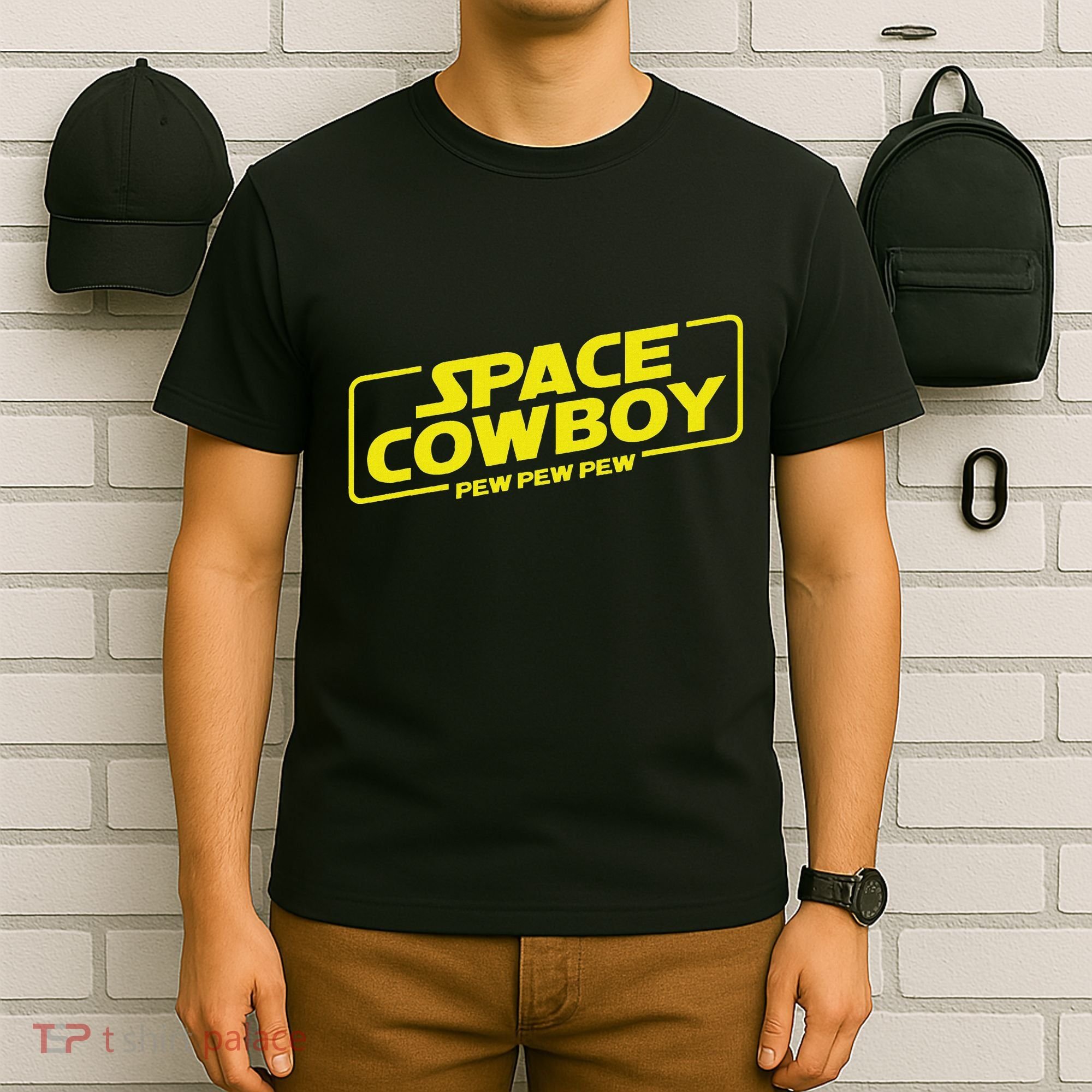 Space Cowboy Pew Pew Pew Funny Geek Nerd Pop Culture T-Shirt