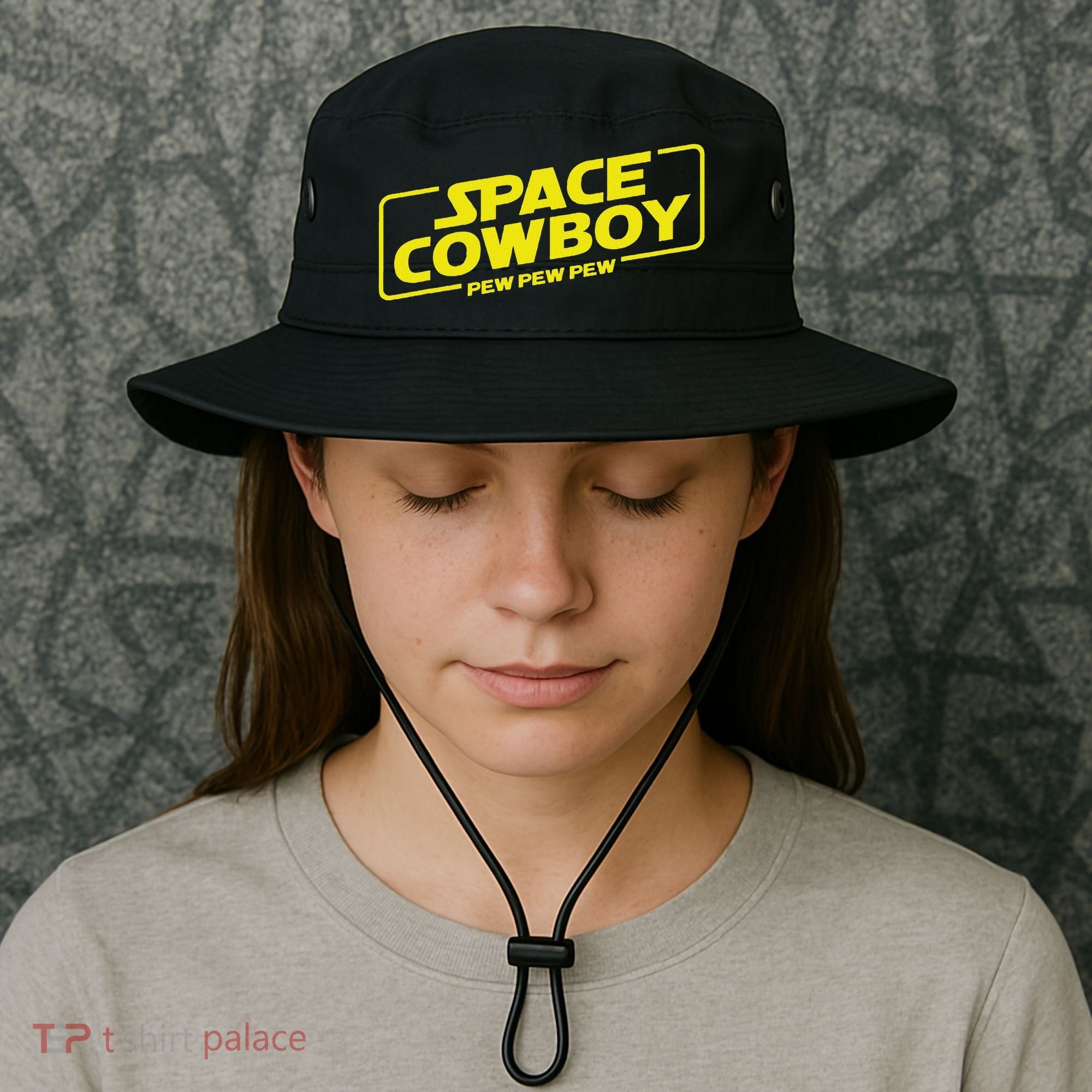 Space Cowboy Pew Pew Pew Funny Geek Nerd Pop Culture Bucket Hat