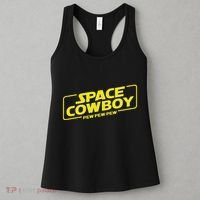Space Cowboy Pew Pew Pew Funny Geek Nerd Pop Culture Women's Tank Top thumb 3