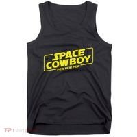 Space Cowboy Pew Pew Pew Funny Geek Nerd Pop Culture Tank Top thumb 0