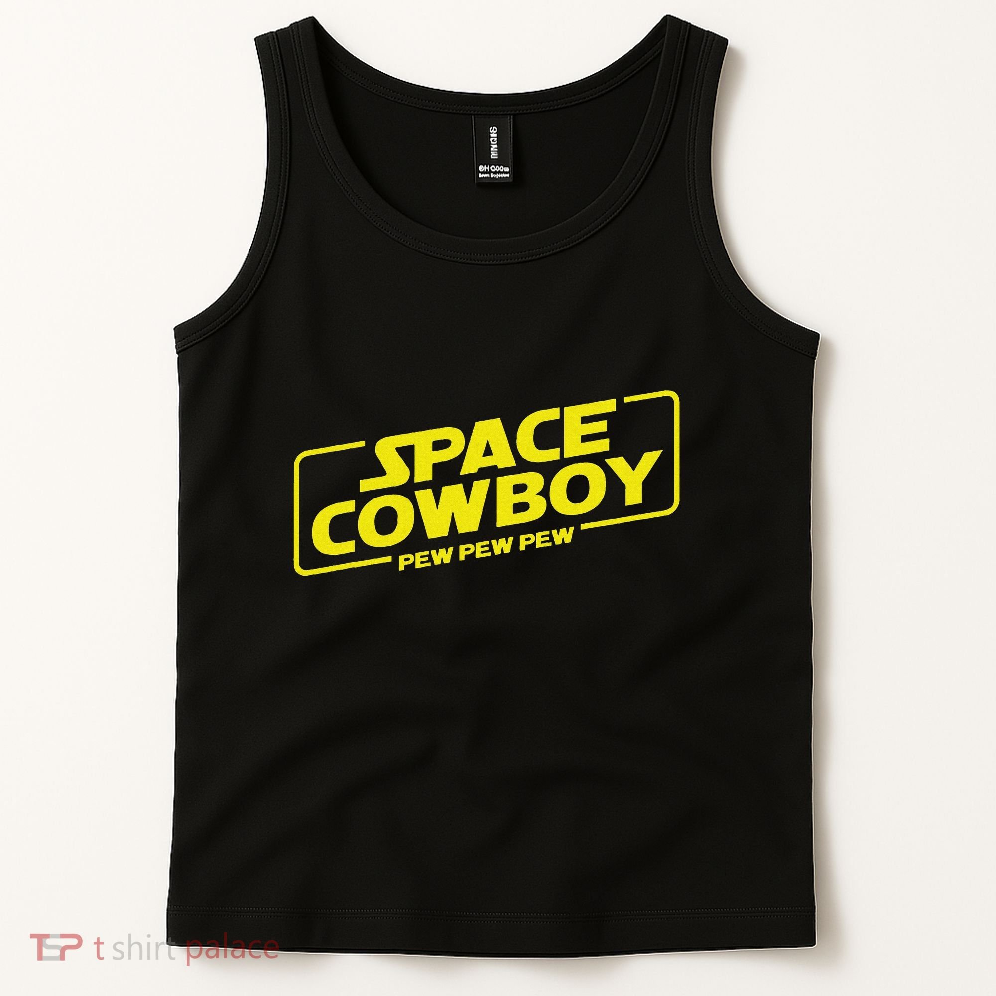 Space Cowboy Pew Pew Pew Funny Geek Nerd Pop Culture Tank Top