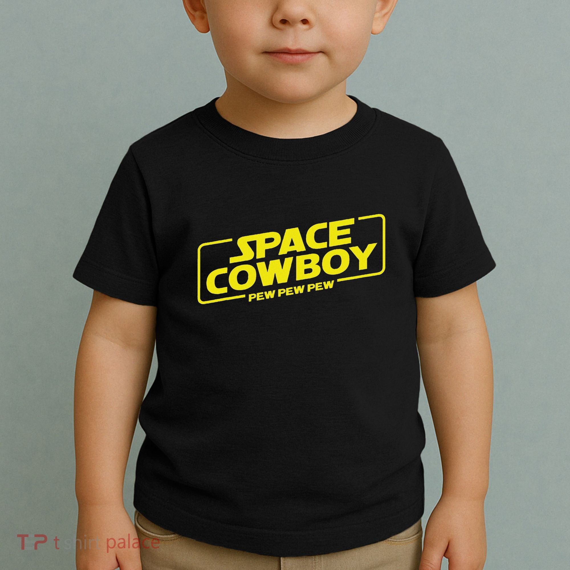 Space Cowboy Pew Pew Pew Funny Geek Nerd Pop Culture Toddler T-Shirt