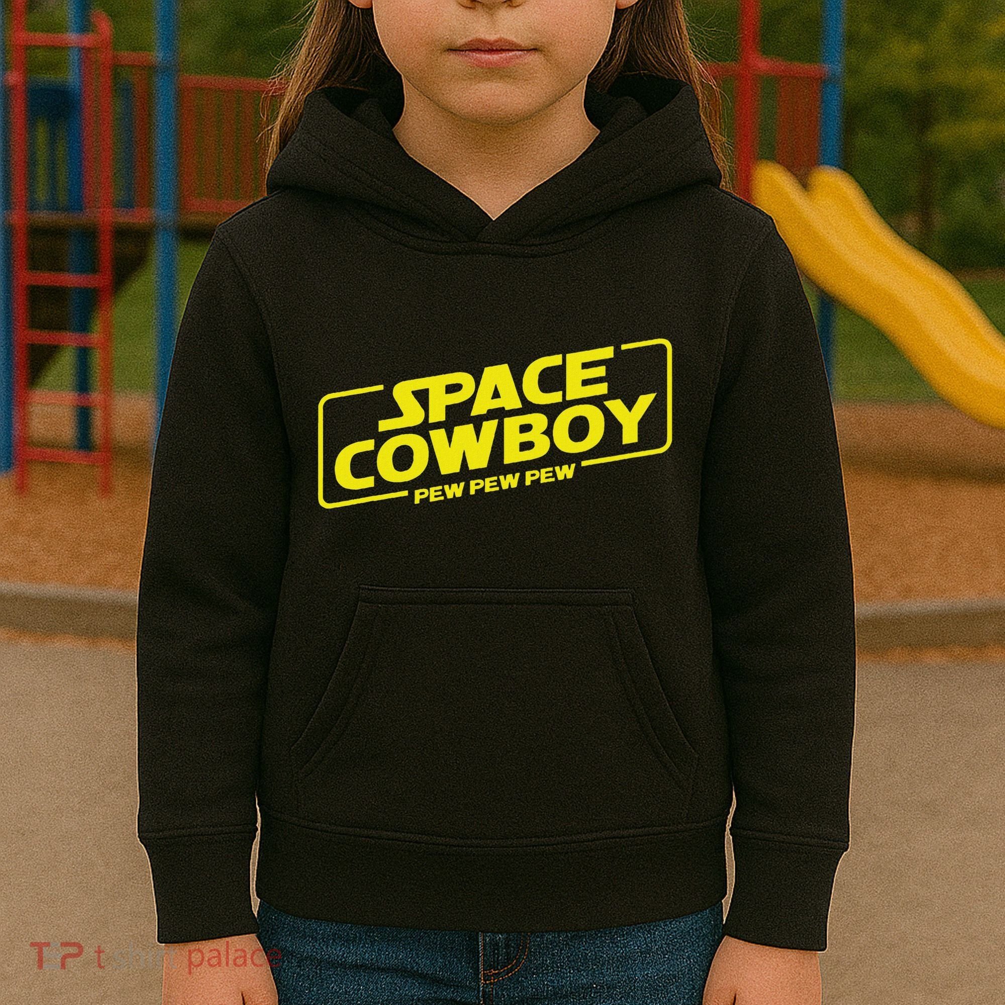 Space Cowboy Pew Pew Pew Funny Geek Nerd Pop Culture Kids Hoodie