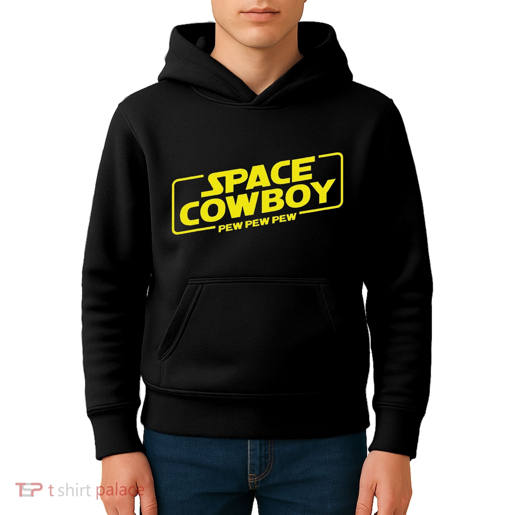 Space Cowboy Pew Pew Pew Funny Geek Nerd Pop Culture Kids Hoodie