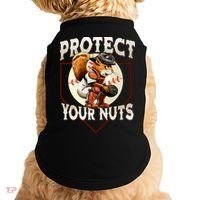 Squirrel Catcher Protect Your Nuts Funny Baseball Doggie Tank thumb 0