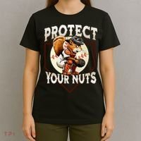 Squirrel Catcher Protect Your Nuts Funny Baseball T-Shirt thumb 4