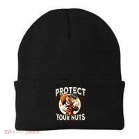 Squirrel Catcher Protect Your Nuts Funny Baseball Beanie thumb 0