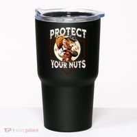 Squirrel Catcher Protect Your Nuts Funny Baseball Tumbler thumb 0