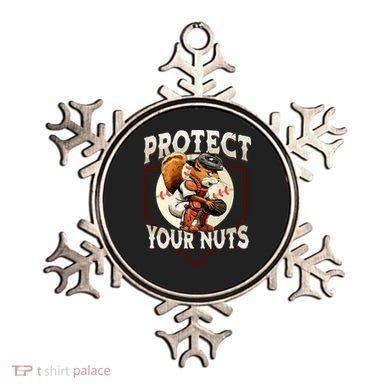 Squirrel Catcher Protect Your Nuts Funny Baseball Ornament