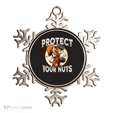 Squirrel Catcher Protect Your Nuts Funny Baseball Ornament