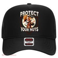 Squirrel Catcher Protect Your Nuts Funny Baseball Hat thumb 0