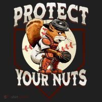 Squirrel Catcher Protect Your Nuts Funny Baseball Golf Towel thumb 3