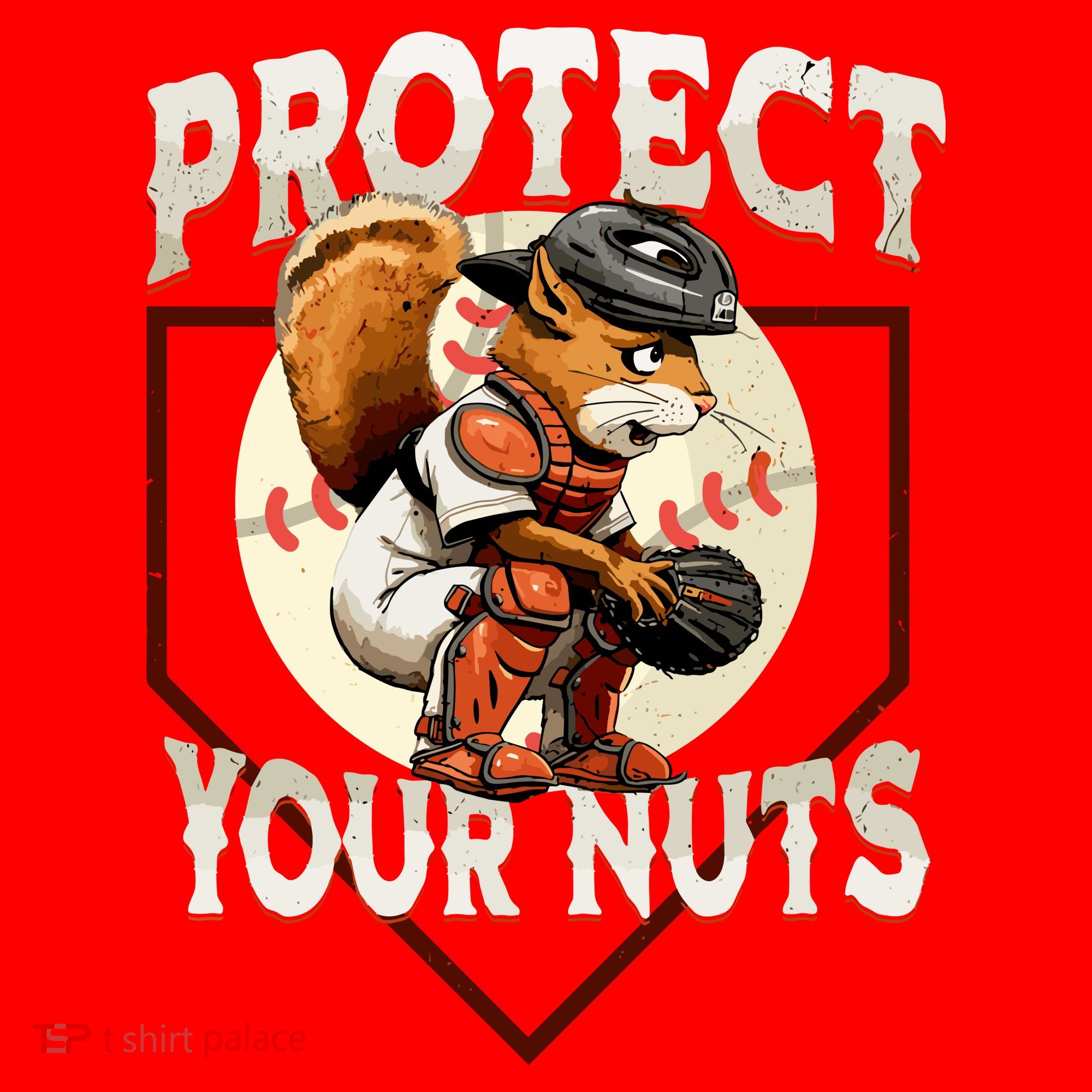Squirrel Catcher Protect Your Nuts Funny Baseball Santa Hat