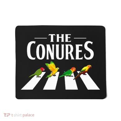 Sun Conure Parrot Pedestrian Design For A Conure Owner Mousepad