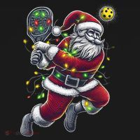 Santa Claus Playing Pickleball Lover Christmas Holiday Gift Ornament thumb 1
