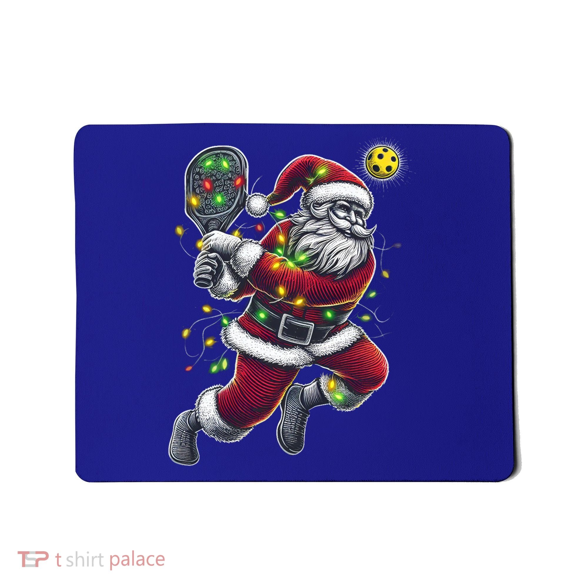 Santa Claus Playing Pickleball Lover Christmas Holiday Gift Mousepad