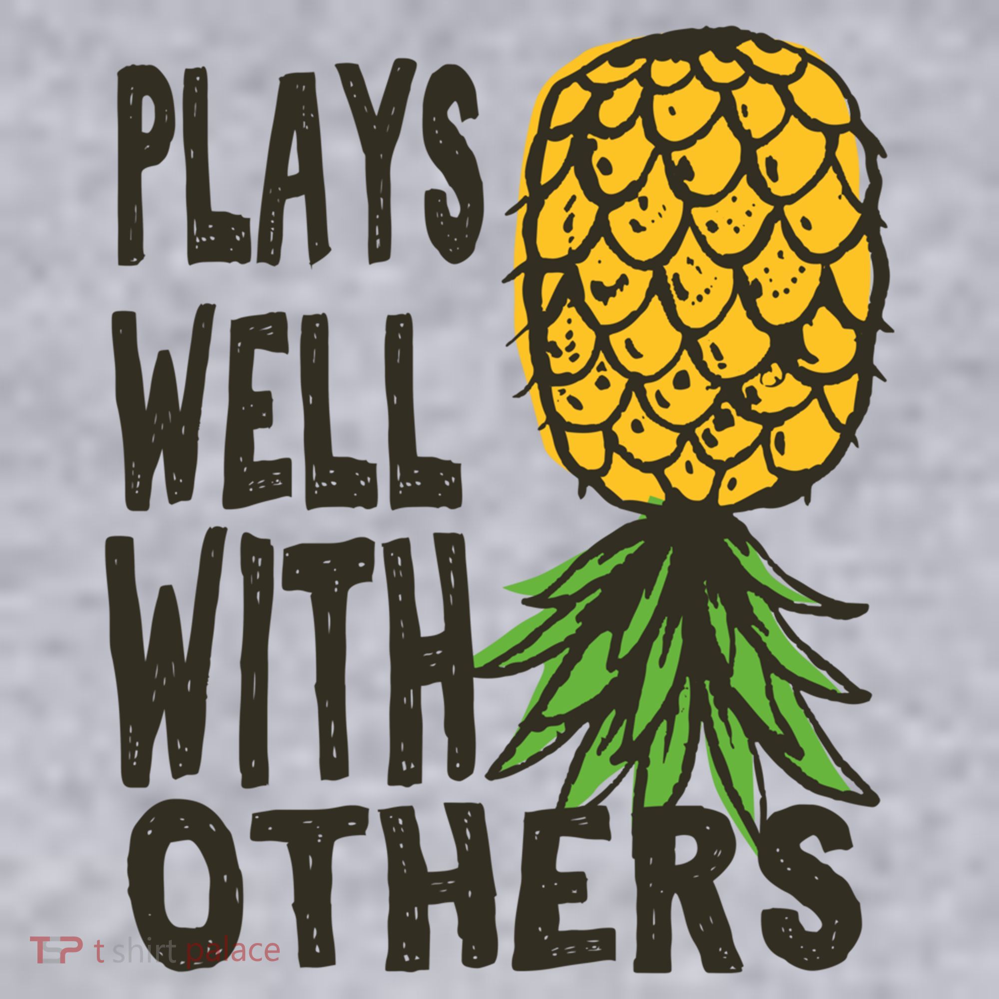 Swinger Couples Plays Well With Others Upside Down Pineapple Great Gift Women's Sweatshirt