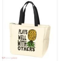 Swinger Couples Plays Well With Others Upside Down Pineapple Great Gift Tote Bag thumb 3