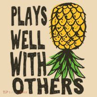 Swinger Couples Plays Well With Others Upside Down Pineapple Great Gift Tote Bag thumb 4