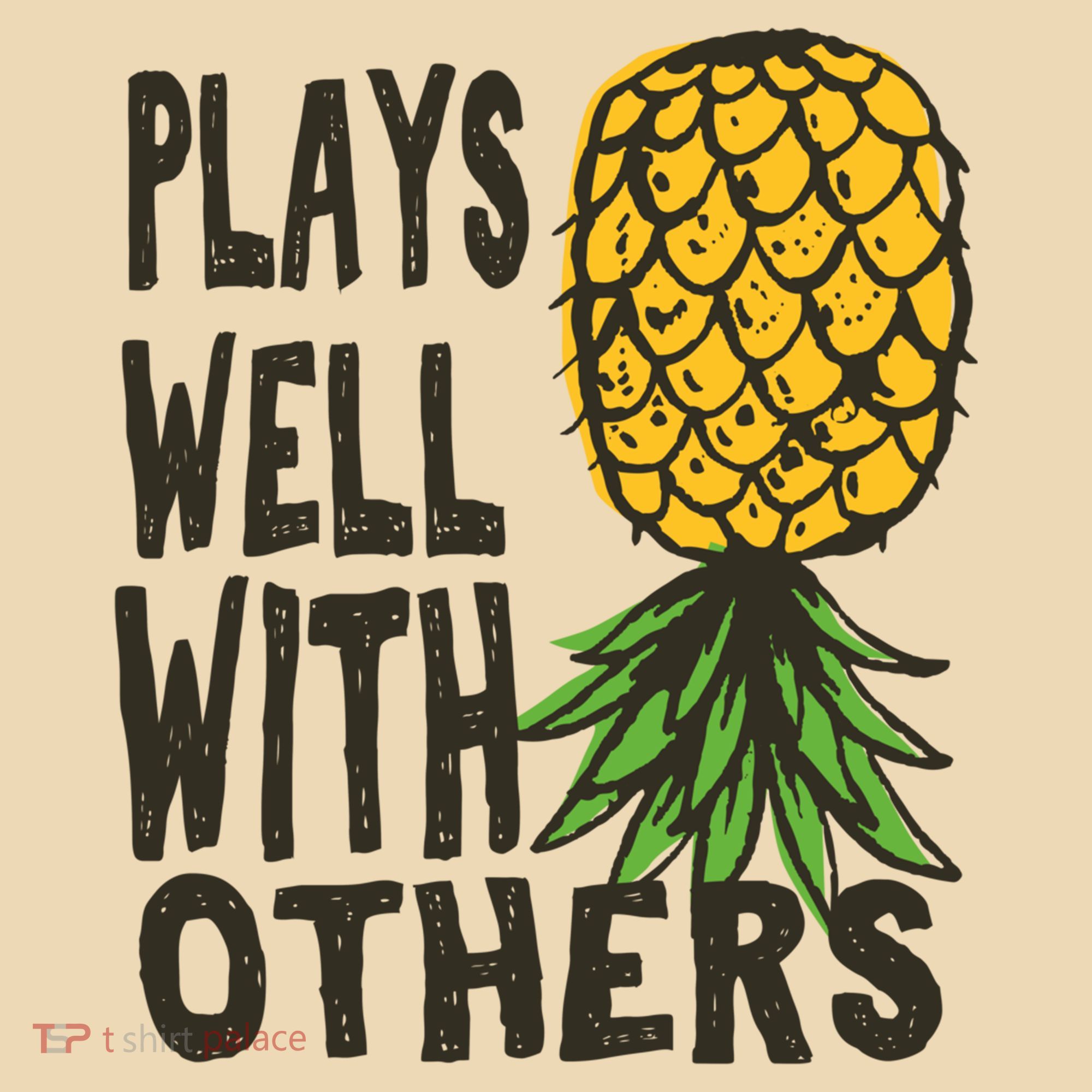 Swinger Couples Plays Well With Others Upside Down Pineapple Great Gift Tote Bag