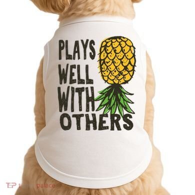 Swinger Couples Plays Well With Others Upside Down Pineapple Great Gift Doggie Tank