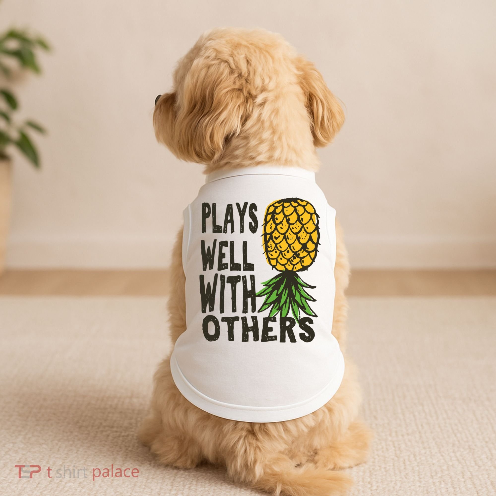 Swinger Couples Plays Well With Others Upside Down Pineapple Great Gift Doggie Tank