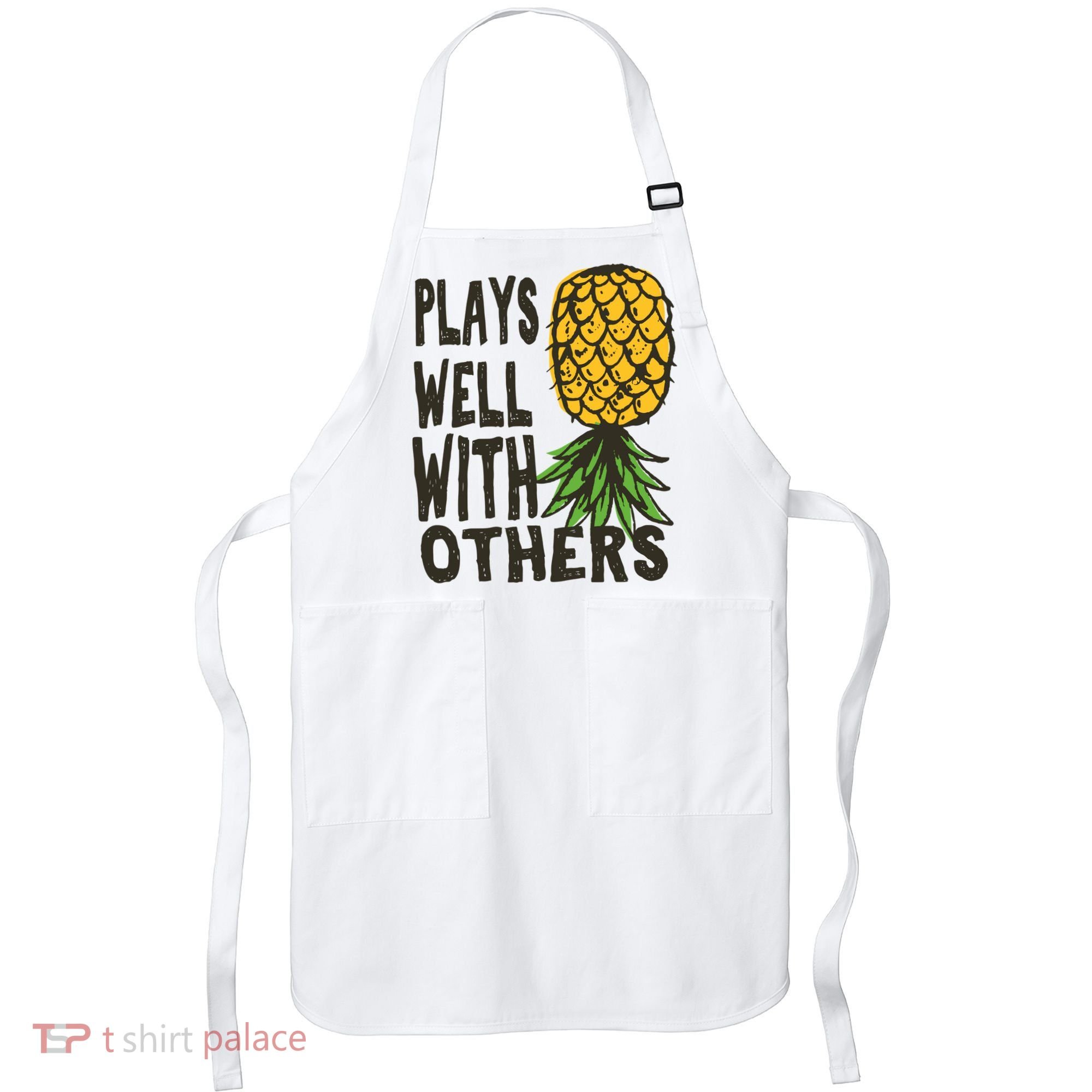 Swinger Couples Plays Well With Others Upside Down Pineapple Great Gift Apron