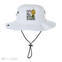 Swinger Couples Plays Well With Others Upside Down Pineapple Great Gift Bucket Hat thumb 0