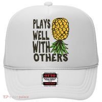 Swinger Couples Plays Well With Others Upside Down Pineapple Great Gift Hat thumb 0
