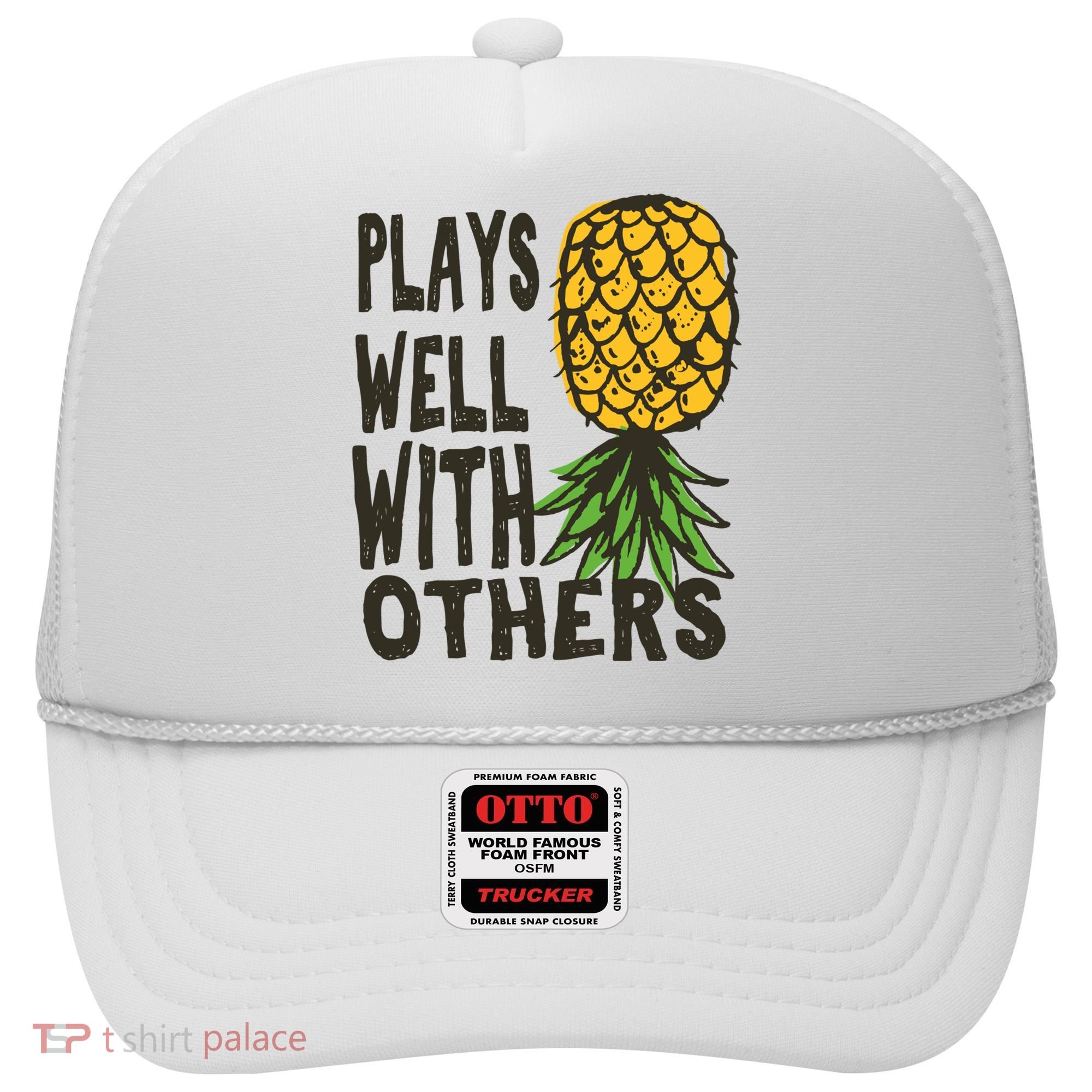 Swinger Couples Plays Well With Others Upside Down Pineapple Great Gift Hat