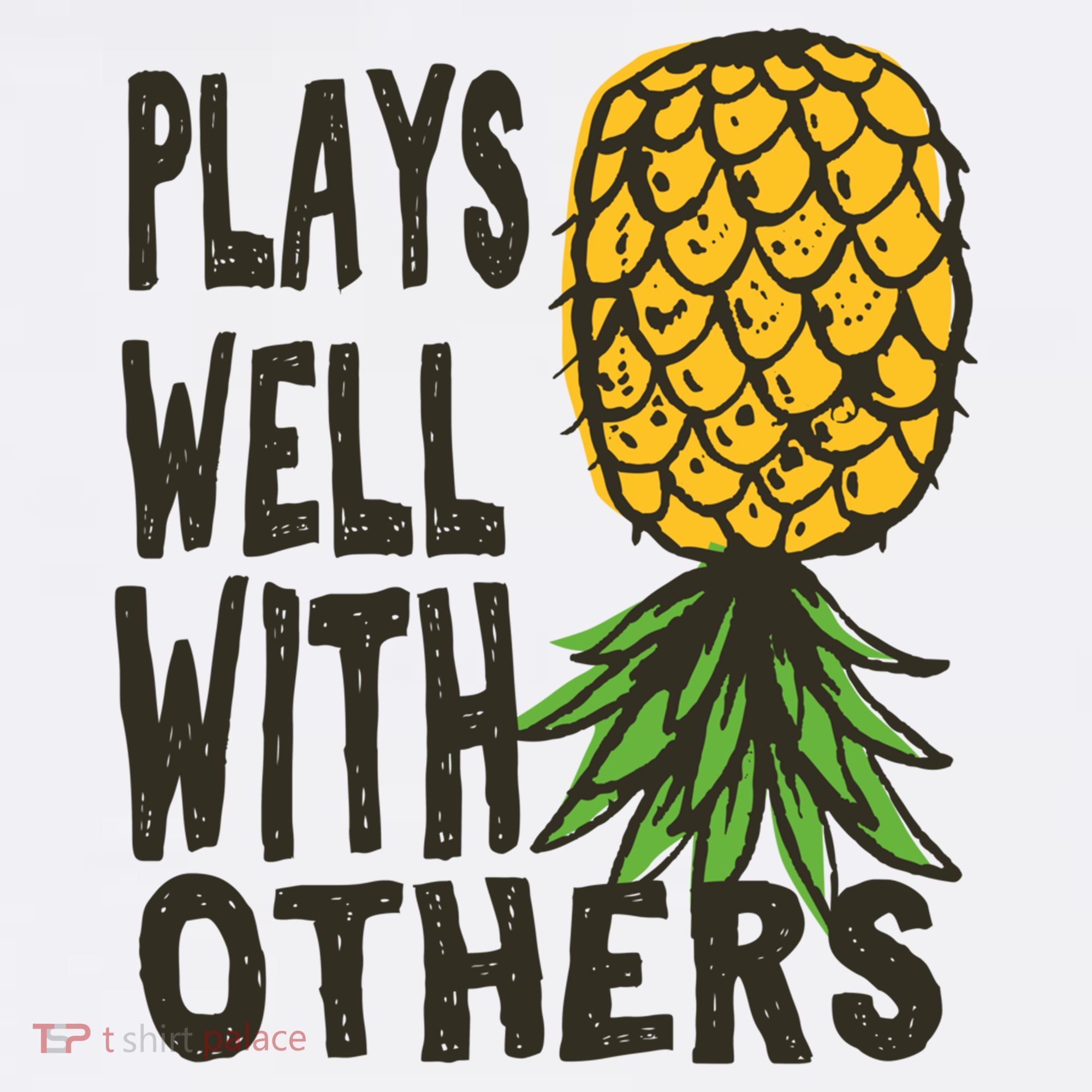 Swinger Couples Plays Well With Others Upside Down Pineapple Great Gift Kids Sweatshirt