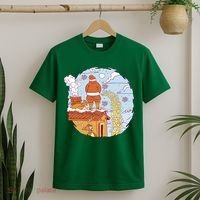 Santa Claus Peeing On Roof Funny Holiday Christmas T-Shirt thumb 2