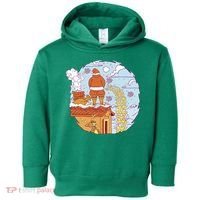 Santa Claus Peeing On Roof Funny Holiday Christmas Toddler Hoodie thumb 0